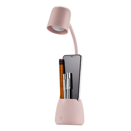 Bostitch Desk Lamp with Storage Cup, Pink LED2105-PNK